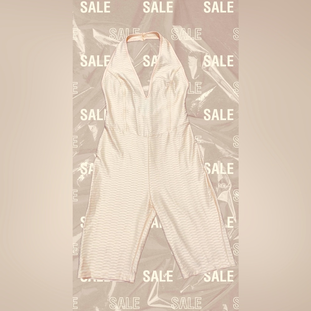 One piece capri jumpsuit